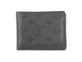 Louis Vuitton Bifold Wallet Portefeuille Multiple Black Monogram Shadow