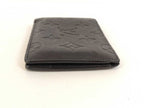 Louis Vuitton Bifold Wallet Portefeuille Multiple Black Monogram Shadow — view 5