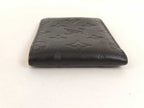 Louis Vuitton Bifold Wallet Portefeuille Multiple Black Monogram Shadow — view 7