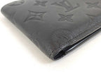Louis Vuitton Bifold Wallet Portefeuille Multiple Black Monogram Shadow — view 3