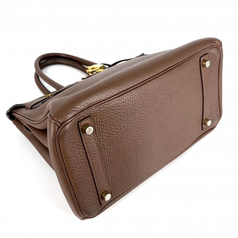 Hermes Handbag Birkin 30 Retourne Leather Brown Gold — view 3