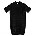 Hermes Dress Logo Knit Short Sleeve 34 Black Wool Spring Summer