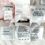 Chanel Dress Tweed Check Coco Button Sequin 38 Pink White Spring Summer Autumn — view 4