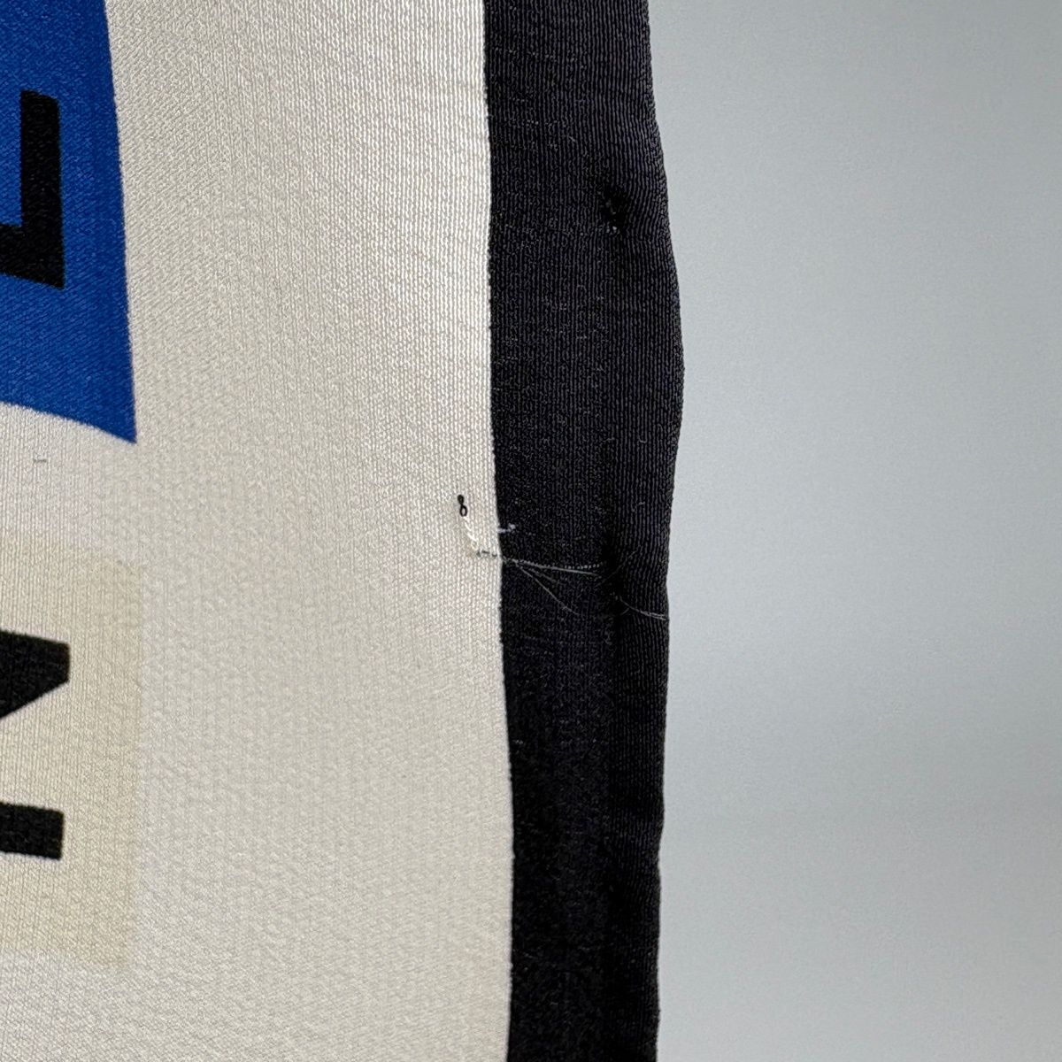 Chanel CC Logo Scarf Silk Blue Black Multicolor — view 4