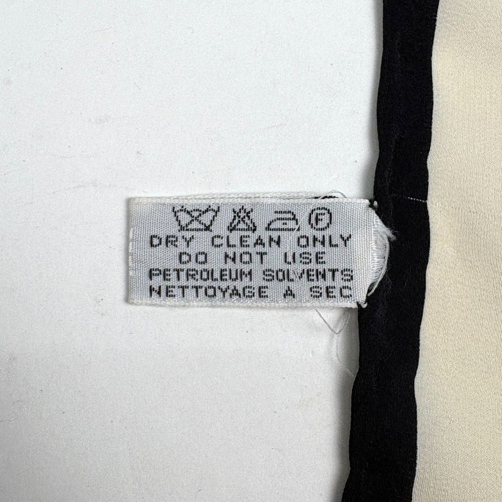 Chanel CC Logo Scarf Silk Blue Black Multicolor — view 3