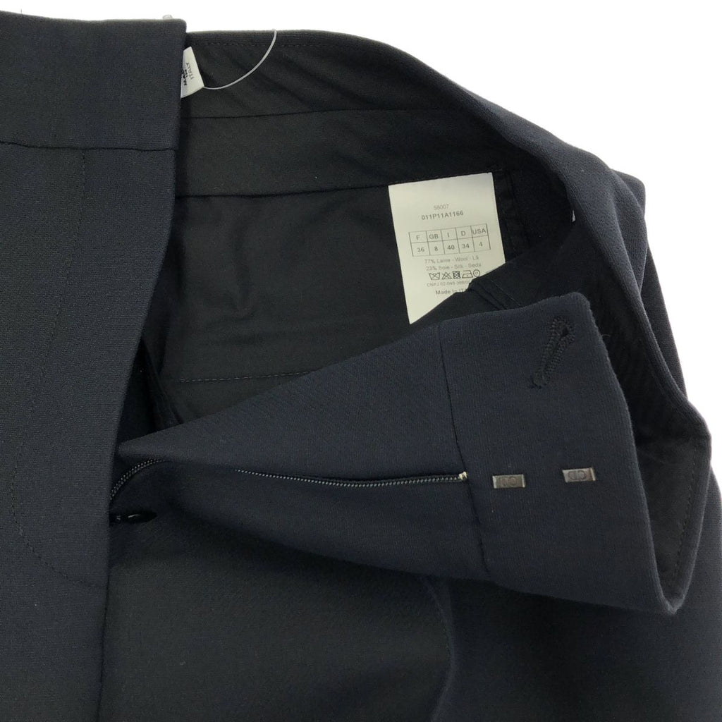 Dior Wool Silk Cropped Trousers Pants Black — view 4