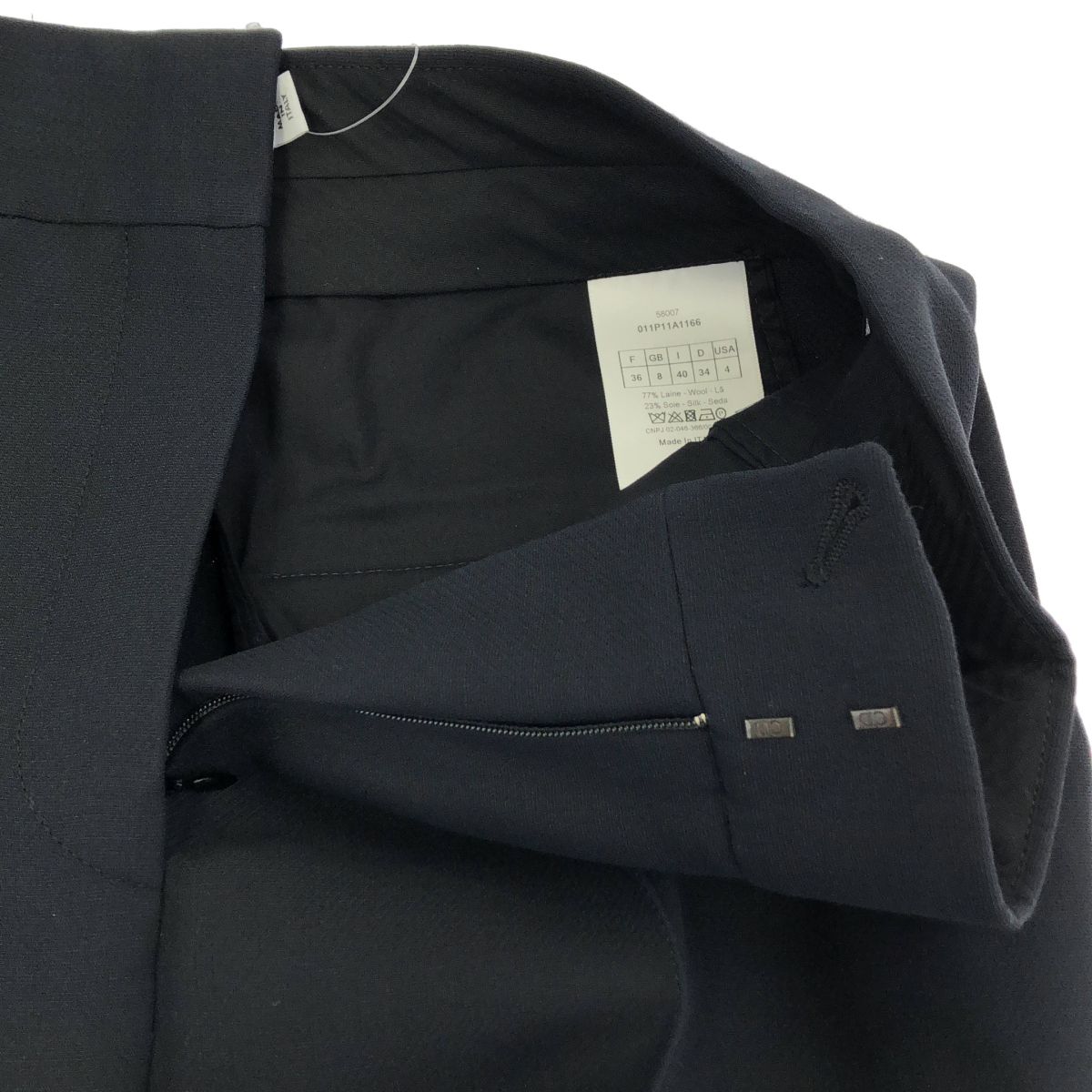 Dior Wool Silk Cropped Trousers Pants Black — view 4