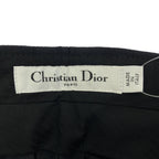 Dior Wool Silk Cropped Trousers Pants Black — view 3