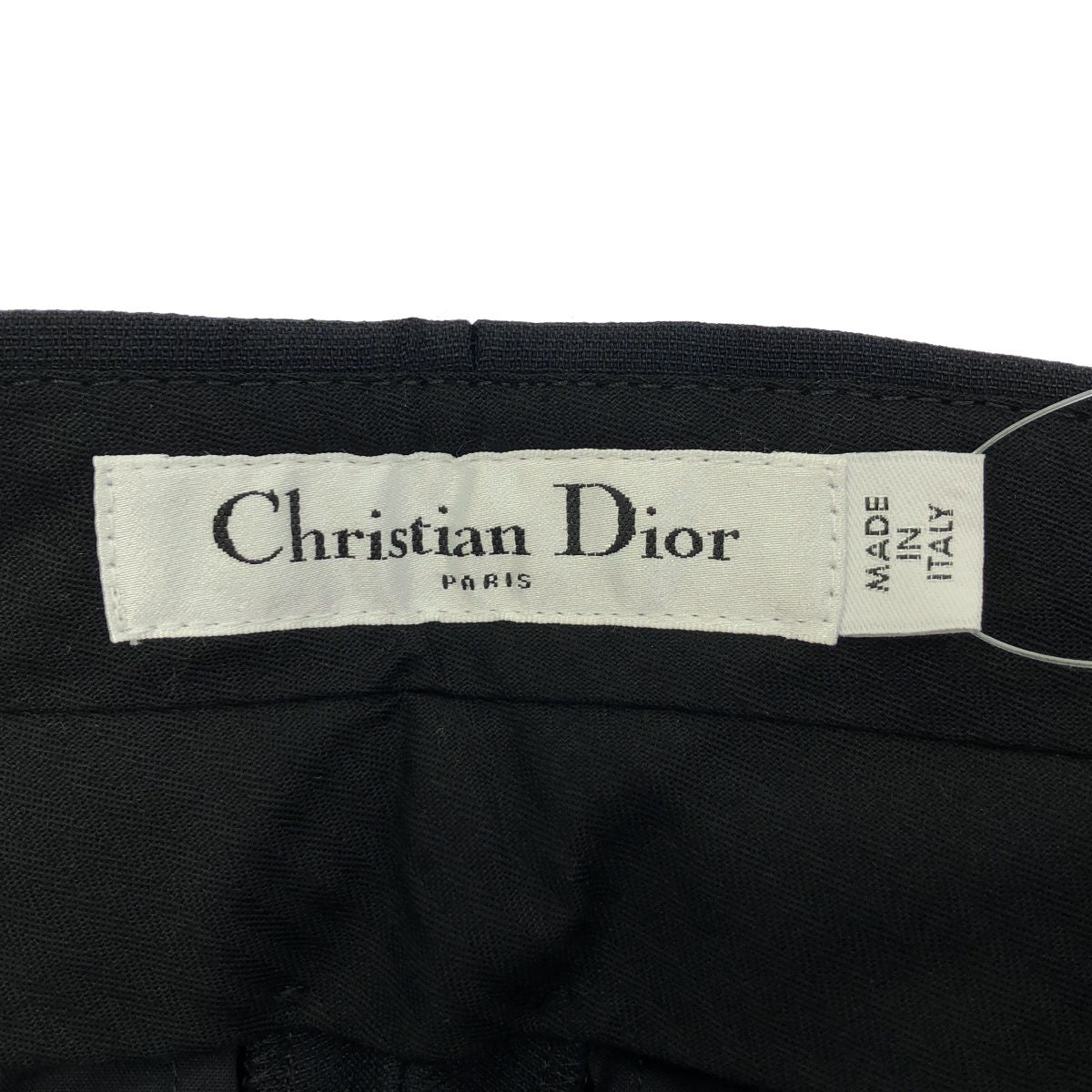 Dior Wool Silk Cropped Trousers Pants Black — view 3