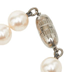 Celine Pearl Necklace Gold Silver Faux Metal Plated — view 4