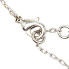 Fendi Logo Cube Necklace Silver Pink Orange Metal — view 5