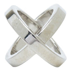 Hermes Cosmos Scarf Ring Silver Metal