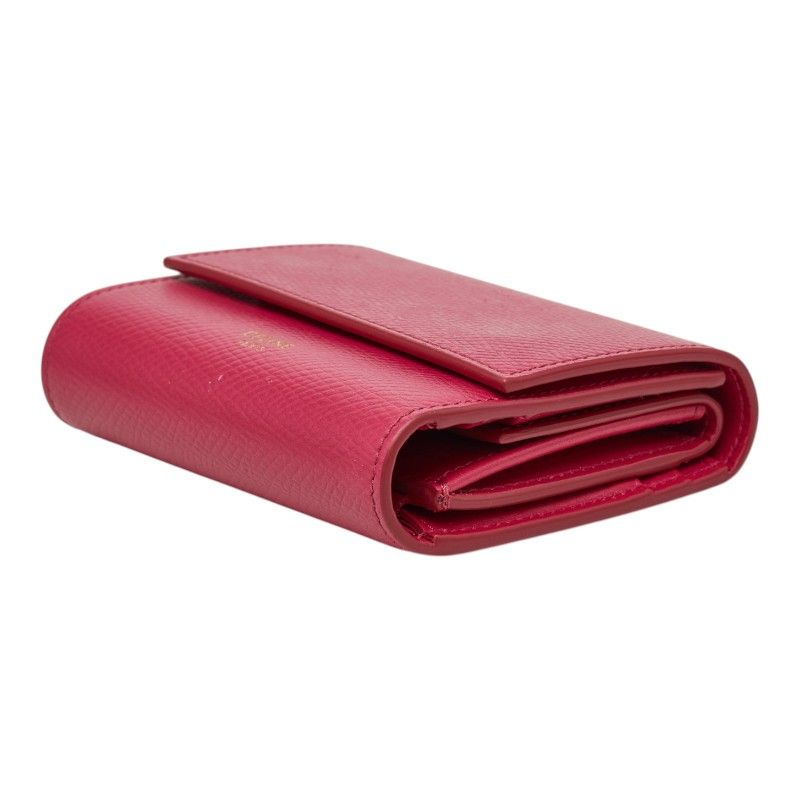 Celine Small Trifold Wallet Pink Leather — view 4
