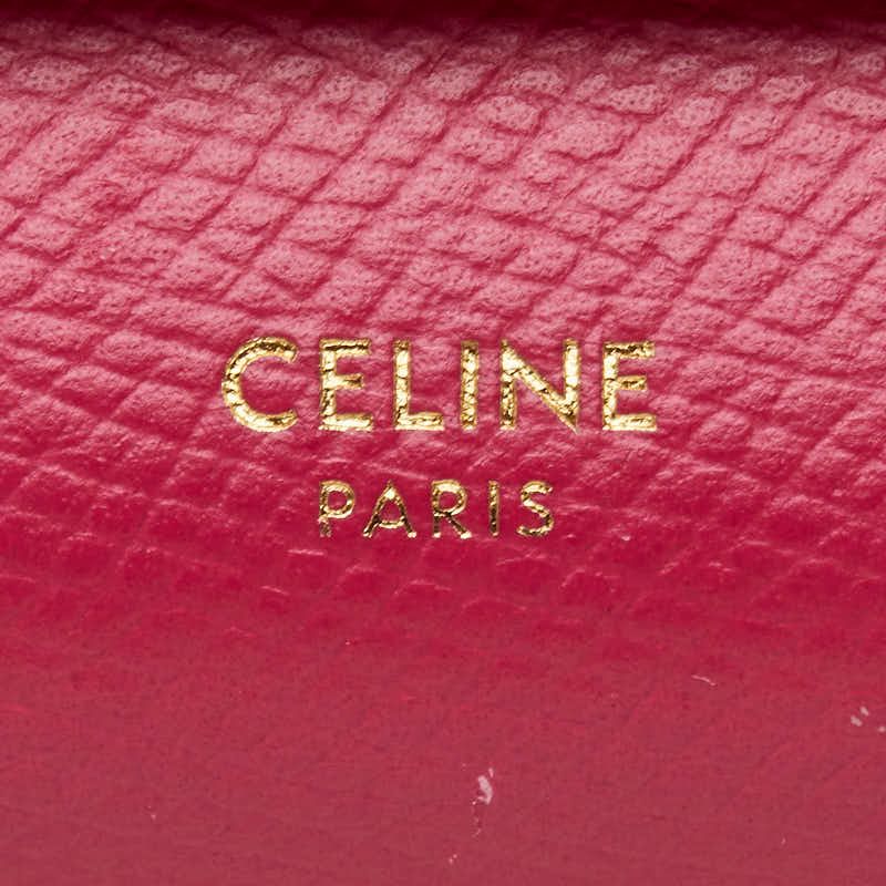 Celine Small Trifold Wallet Pink Leather — view 6