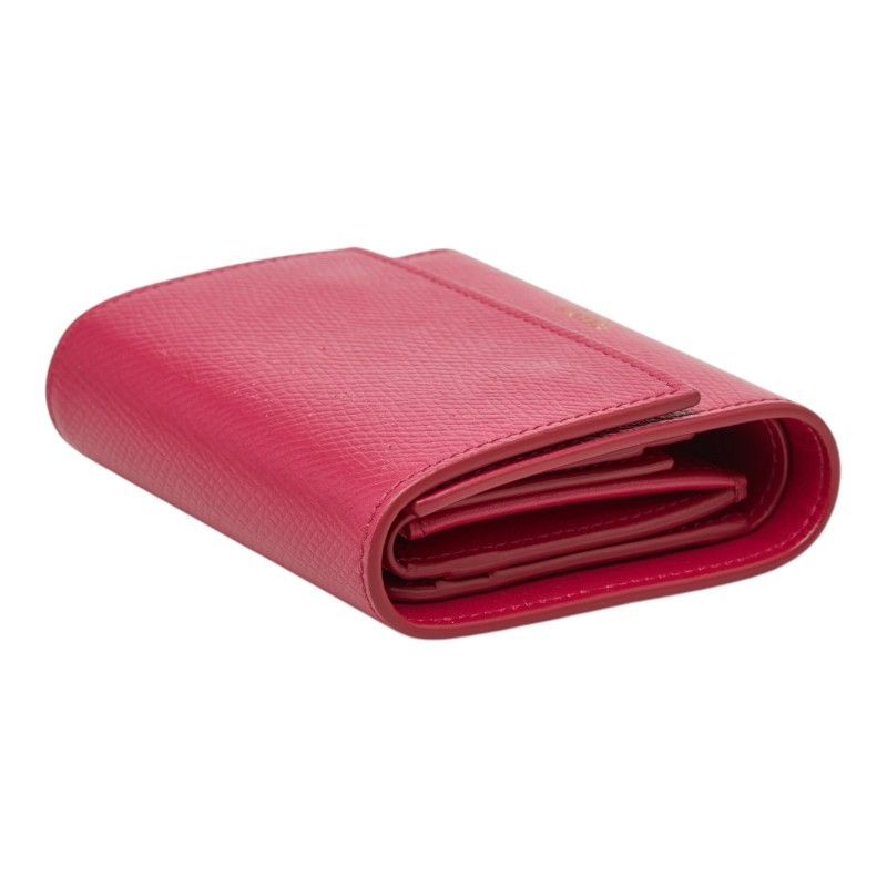 Celine Small Trifold Wallet Pink Leather — view 5