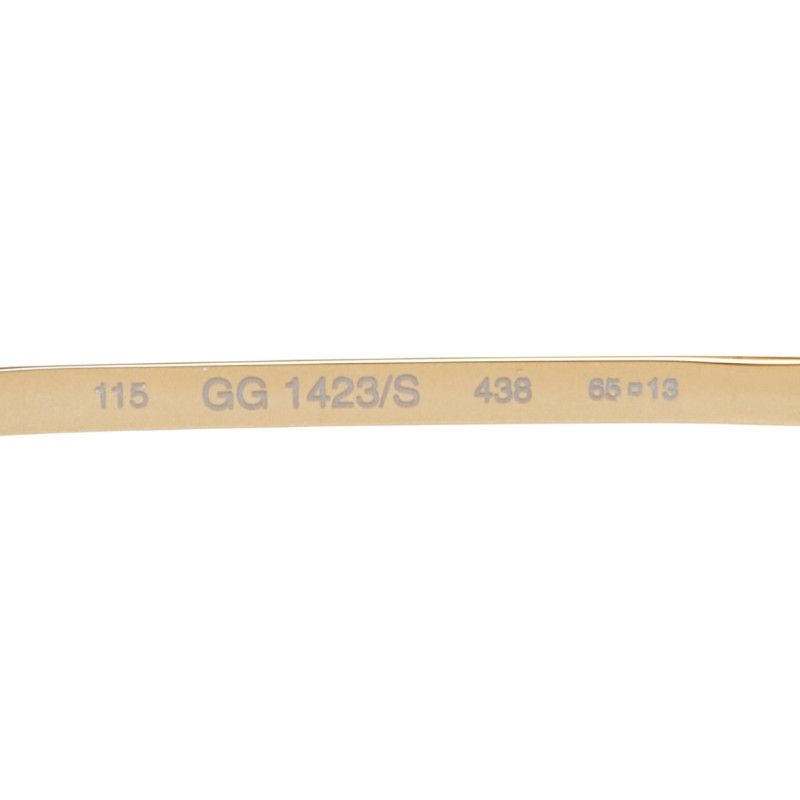 Gucci Sunglasses Eyewear S Clear Brown Gold Acetate Plated — view 6