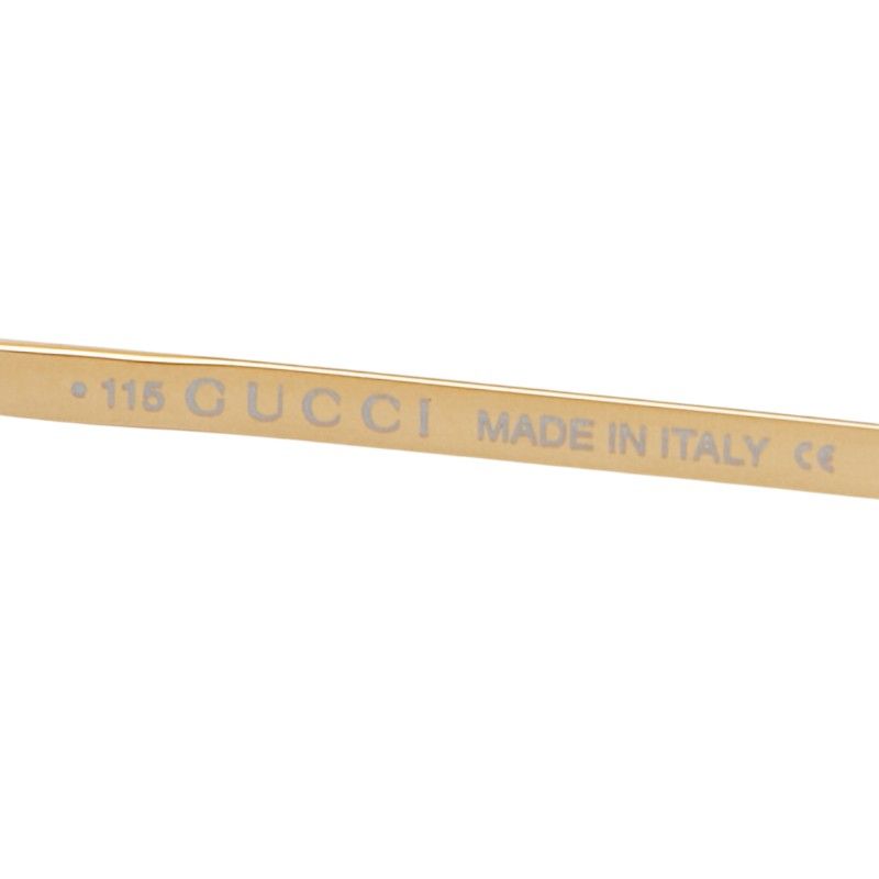 Gucci Sunglasses Eyewear S Clear Brown Gold Acetate Plated — view 5