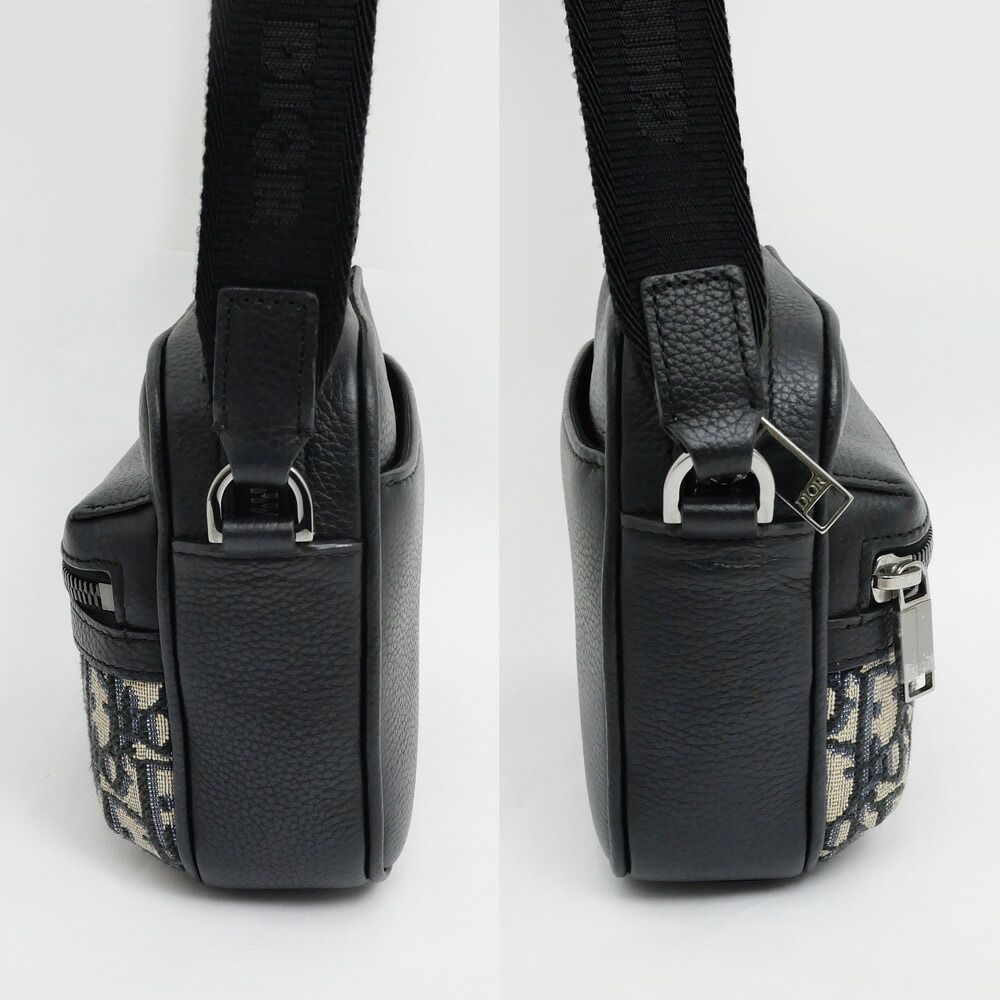 Dior Rider 2.0 Zip Messenger Bag Mini Navy Shoulder Oblique — view 2