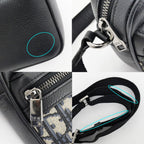 Dior Rider 2.0 Zip Messenger Bag Mini Navy Shoulder Oblique — view 8