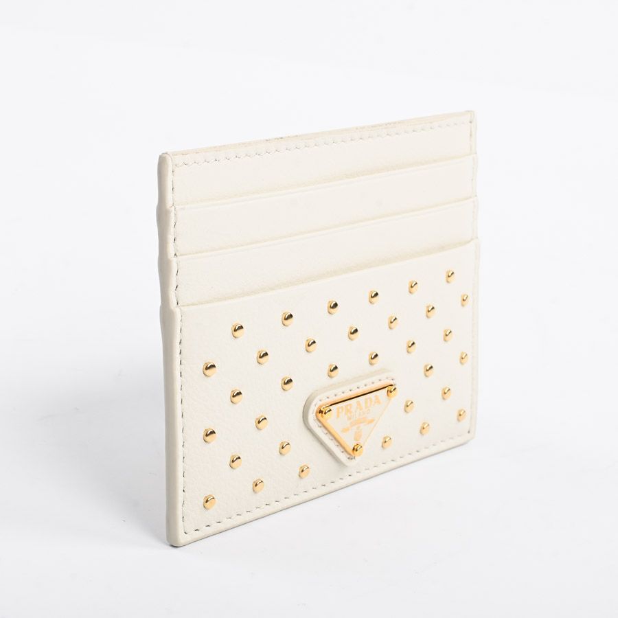Prada Card Case Card Holders White — view 2