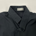 Dior Homme Dark Navy Stand Color Cotton Broad Dress Shirt 37 — view 6