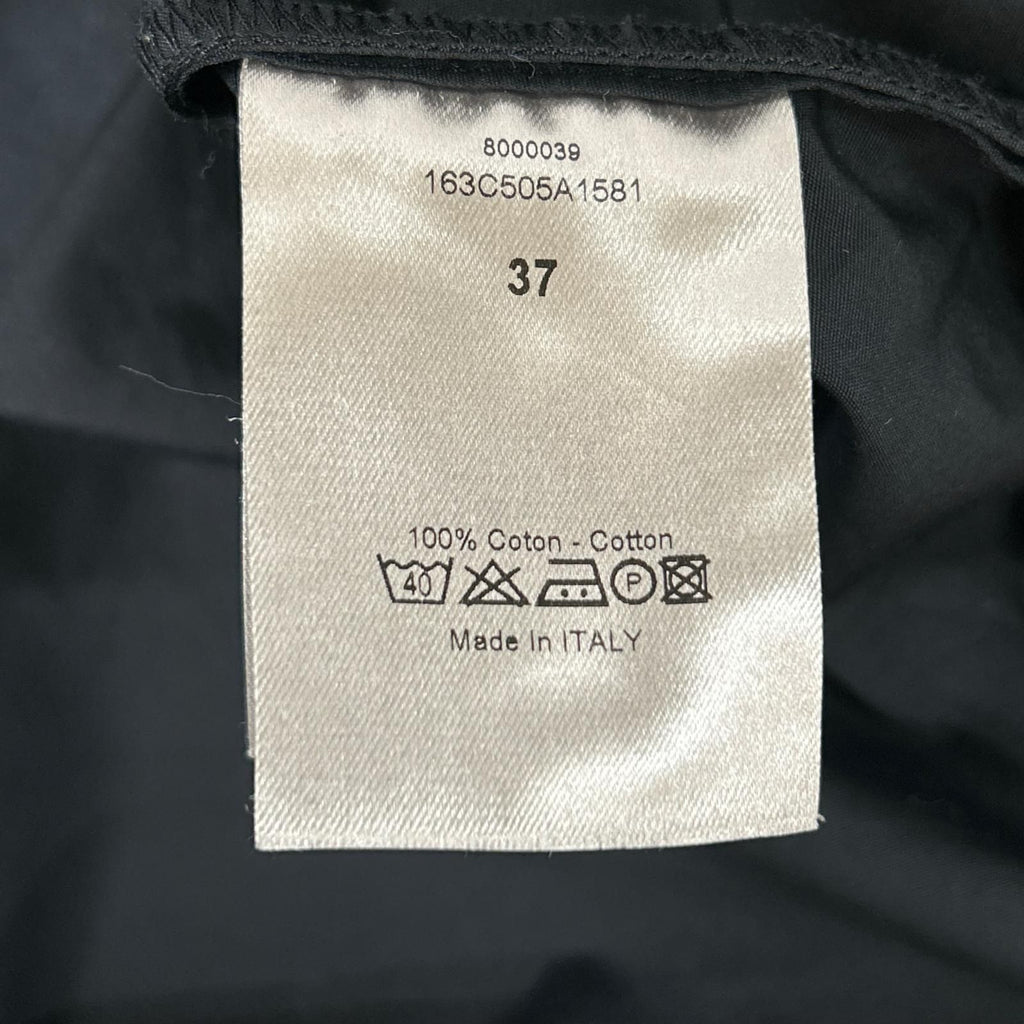 Dior Homme Dark Navy Stand Color Cotton Broad Dress Shirt 37 — view 5