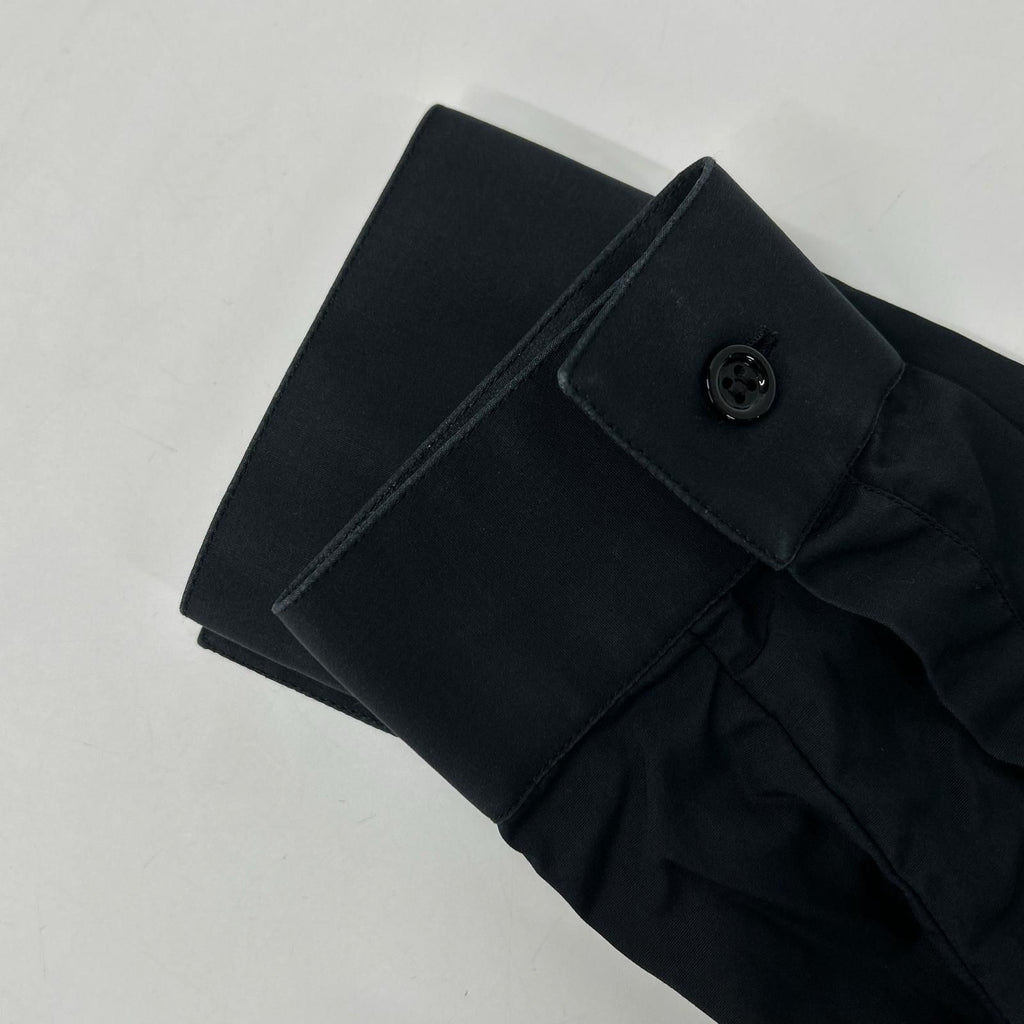 Dior Homme Dark Navy Stand Color Cotton Broad Dress Shirt 37 — view 8