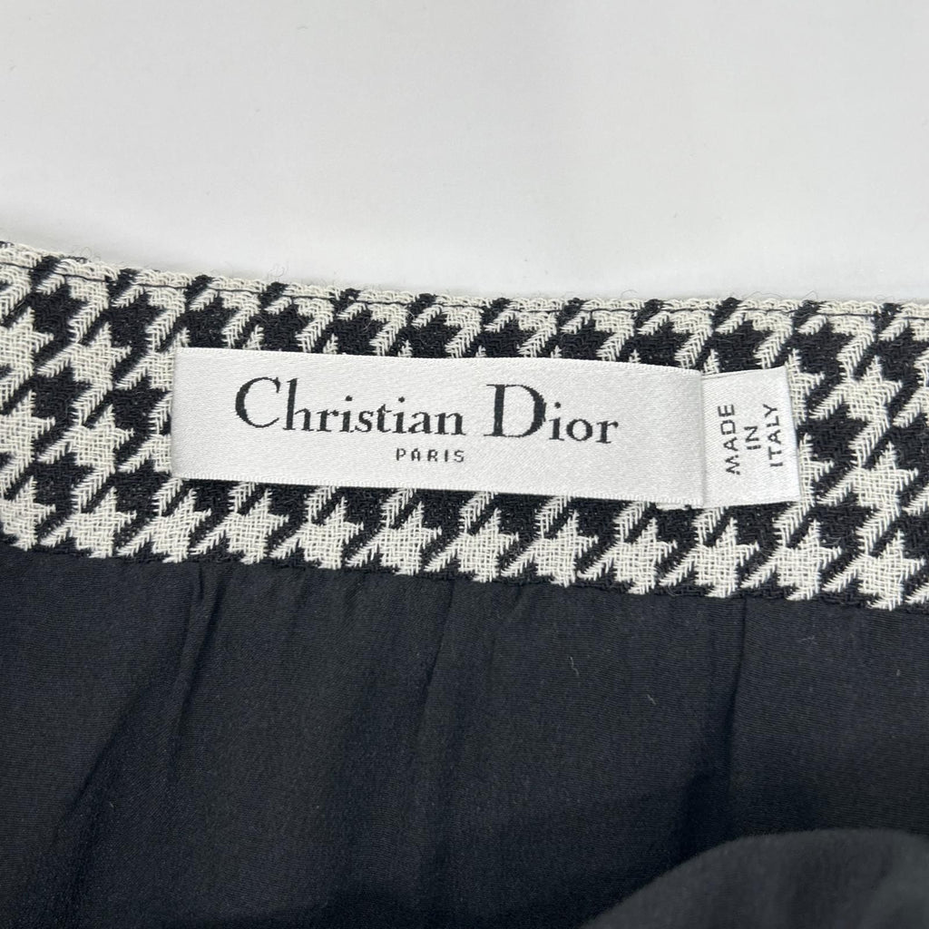 Dior Houndstooth Midi Skirt — view 3