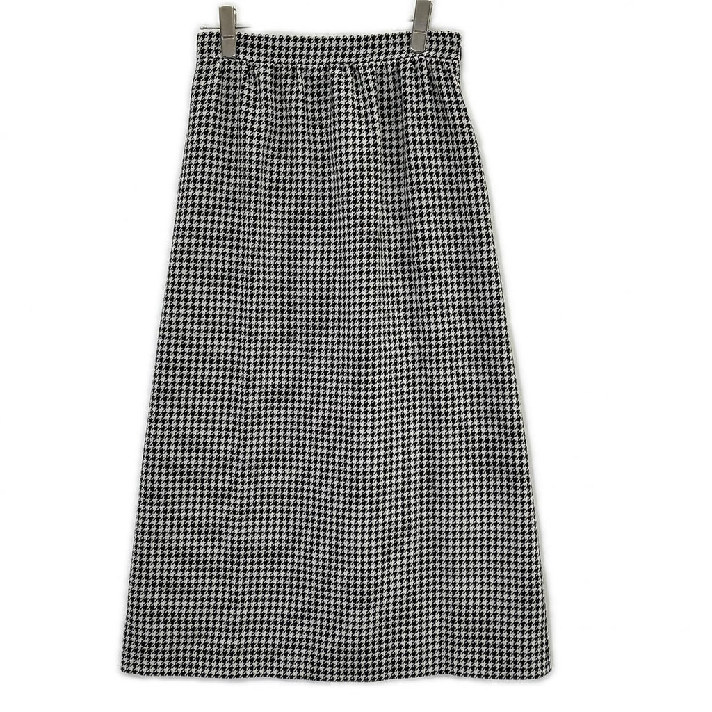 Dior Houndstooth Midi Skirt