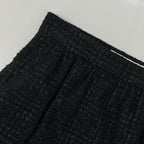Dior Black Lame Tweed Calf Skirt — view 6