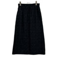 Dior Black Lame Tweed Calf Skirt