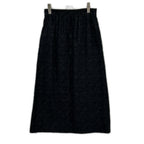 Dior Black Lame Tweed Calf Skirt