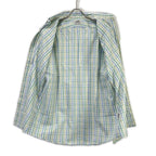Hermes Long Sleeve Shirt Series Button Green Check — view 3