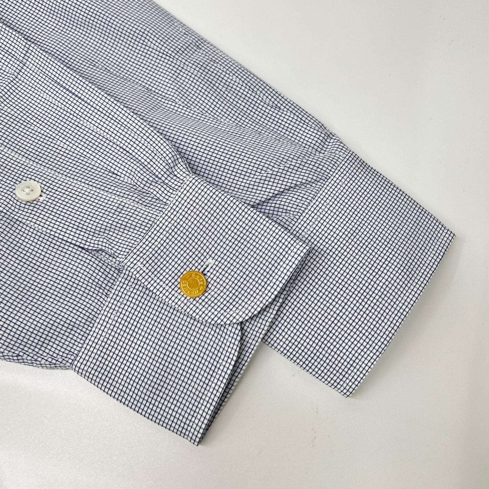 Hermes Long Sleeve Shirt Gold Series Button — view 8