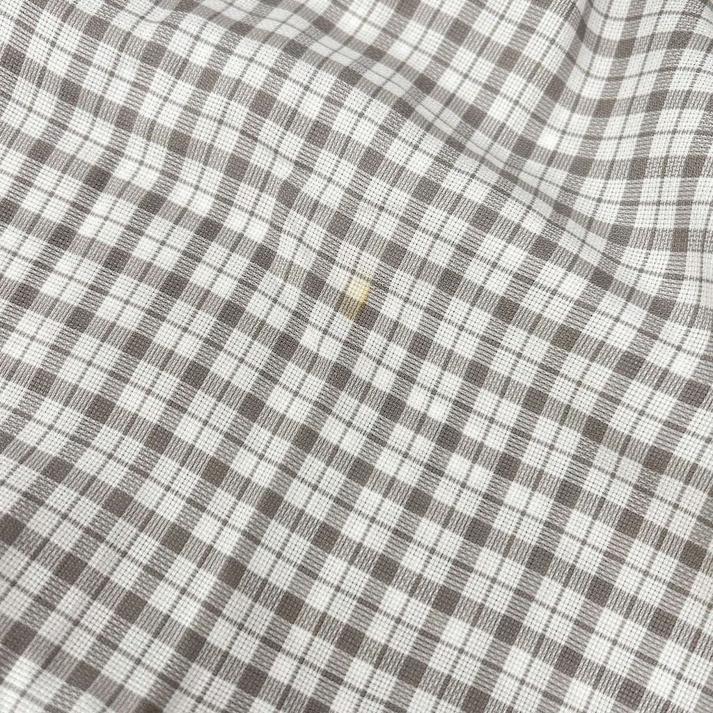 Hermes Long Sleeve Shirt Series Button Gray Check — view 7