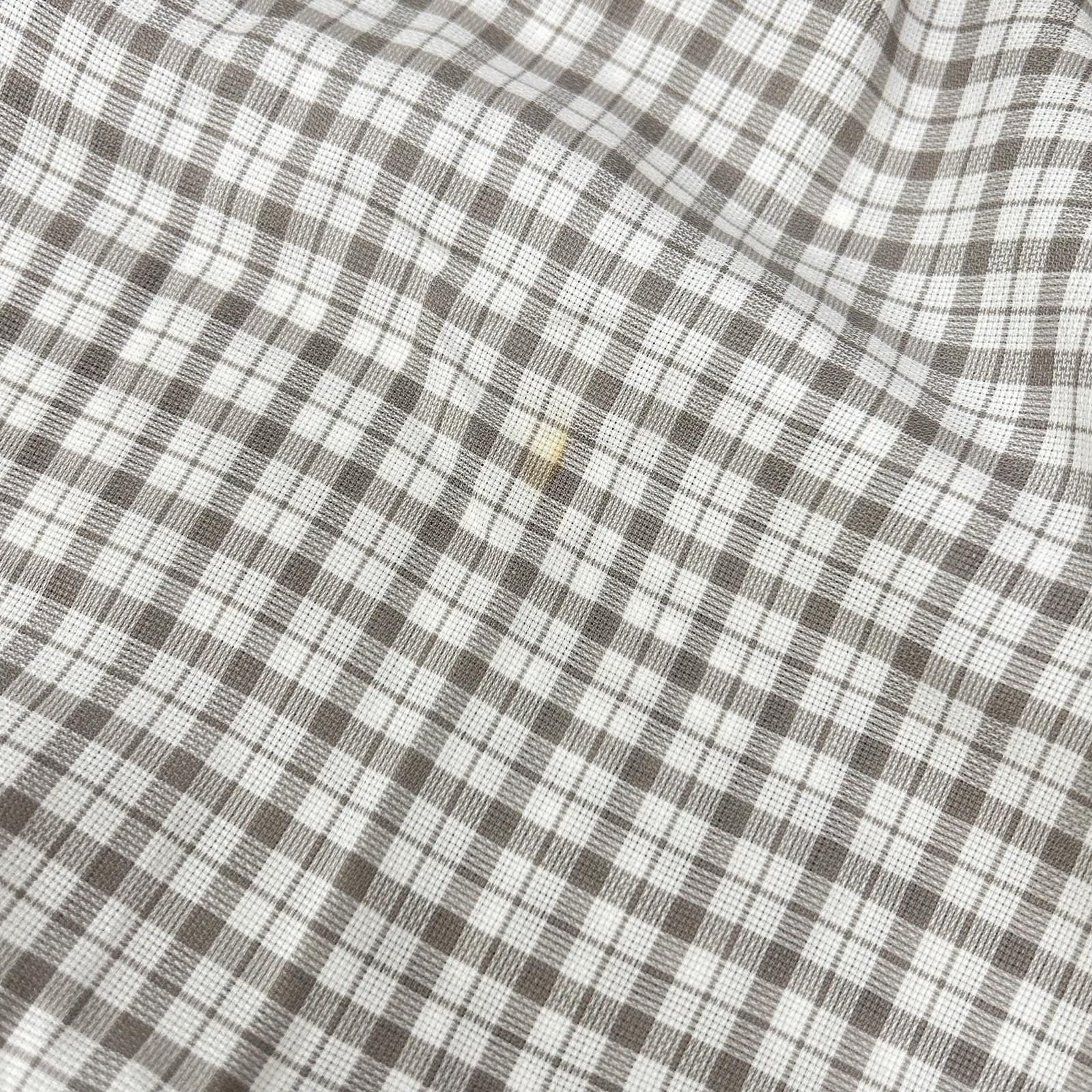 Hermes Long Sleeve Shirt Series Button Gray Check — view 7