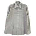 Hermes Long Sleeve Shirt Series Button Gray Check