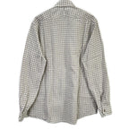 Hermes Long Sleeve Shirt Series Button Gray Check — view 2