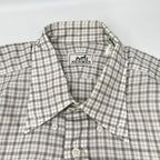 Hermes Long Sleeve Shirt Series Button Gray Check — view 8