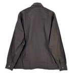 Hermes Long Sleeve Shirt Series Button Brown Stitch — view 2