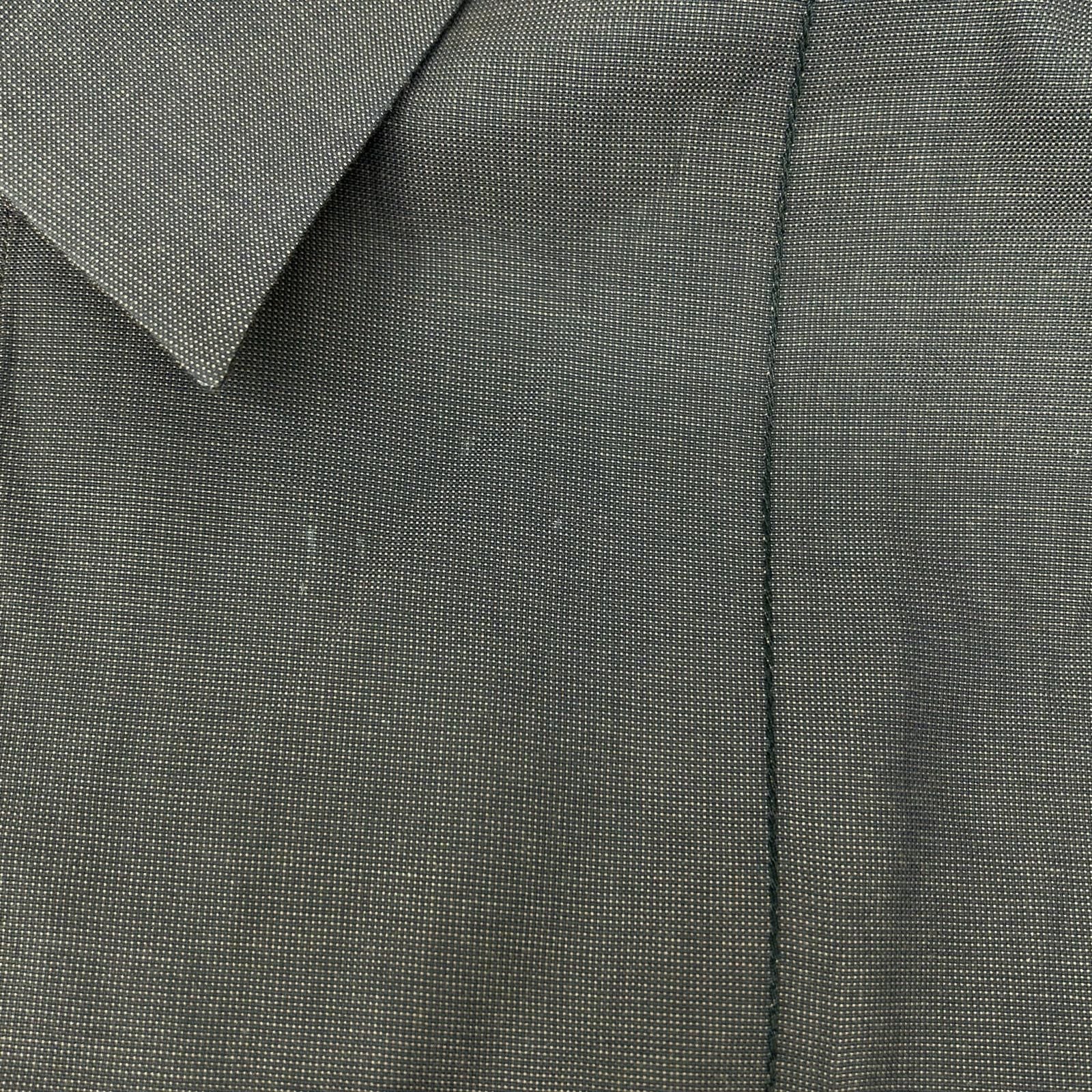 Hermes Long Sleeve Shirt Series Button Brown Stitch — view 6