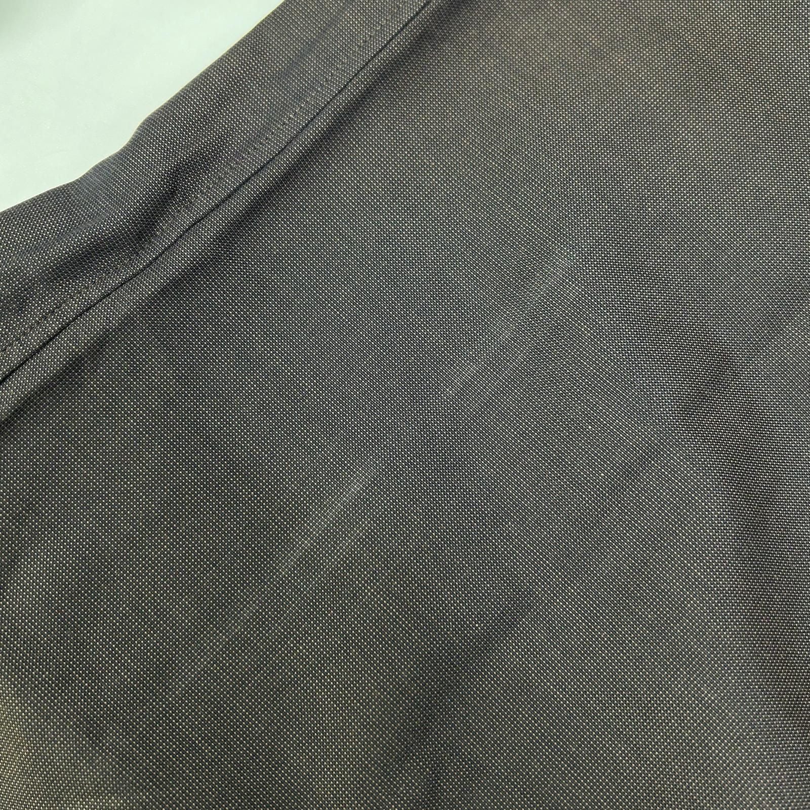 Hermes Long Sleeve Shirt Series Button Brown Stitch — view 7