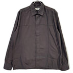 Hermes Long Sleeve Shirt Series Button Brown Stitch