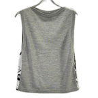Hermes White Gray Twill Lane Sleeveless Knit 36 Sweater — view 2