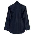 Hermes Navy Cotton Button Bowtie Shirt 38 — view 2