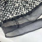 Dior Black Wool Mohair Tweed Skirt 34 — view 6