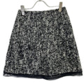 Dior Black Wool Mohair Tweed Skirt 34