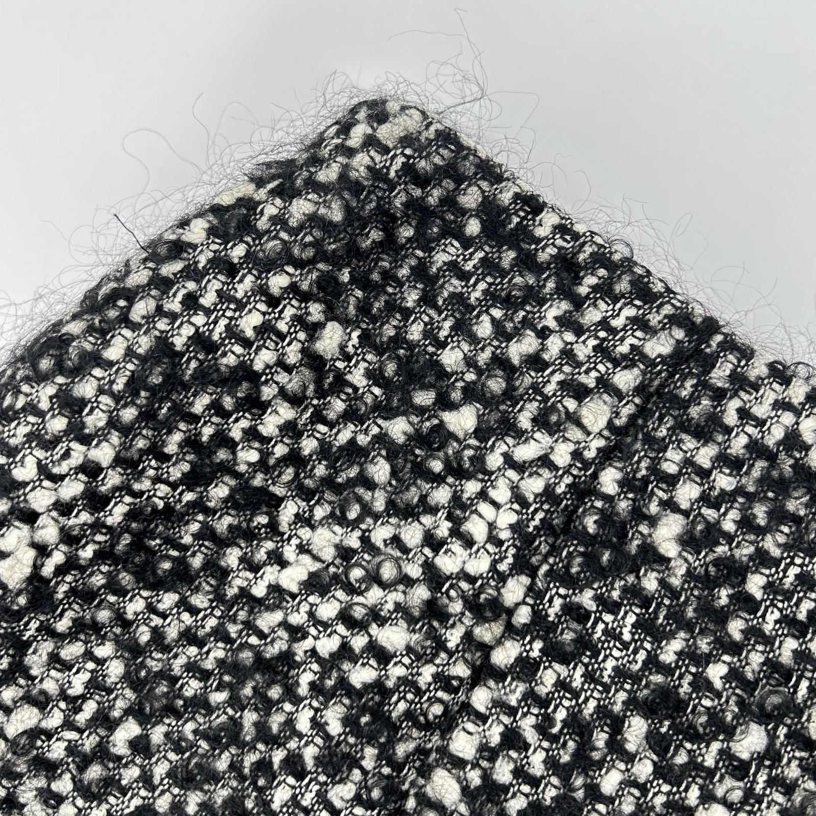 Dior Black Wool Mohair Tweed Skirt 34 — view 5