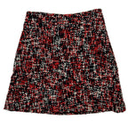 Dior Red Black Wool Tweed Skirt 34