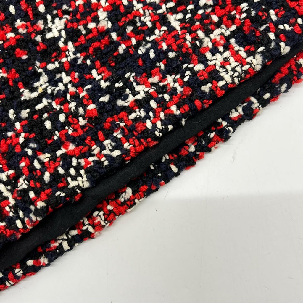 Dior Red Black Wool Tweed Skirt 34 — view 8